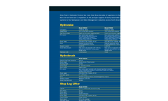 Hydrorake - Single Boom ST9000 - Trash Rake Technical Data