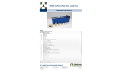 Model 08.66 - Surface Shear Test Apparatus - Operating Instructions Manual