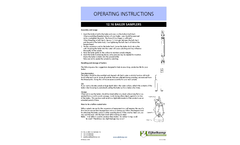 Eijkelkamp - Model 12.16 - Bailer Sampler - Operating Instructions Manual