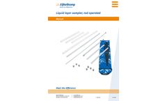 Royal Eijkelkamp - Model 12.40 - Rod Operated, Standard Liquid Layer Sampler - Manual
