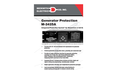 Beckwith - M-3425A - Comprehensive Generator Relay Specifcations