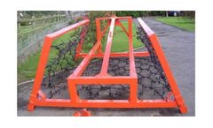 Symms Fabrication - Hydraulic Chain Harrow with Mounted Wings for Soil Preparation