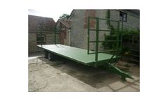 Symms Fabrication - Customizable Flatbed Trailer: 10-32ft Length, Wooden Flooring Option, Standard Wheels