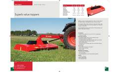 RT Range - Rotary & Flail Toppers  Brochure