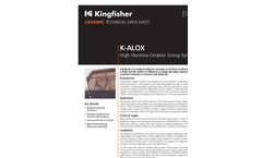 Kingfisher - Model K-ALOX - High Alumina Ceramic Lining System - Brochure