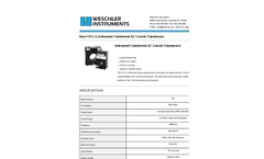 Weschler - Model BG Series - AC Power Circular Bargraphs Meter -  Brochure