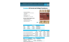 Weschler - Model BG Series - Circular Bargraphs Meter - Brochure