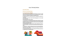Threshing Machine Brochure