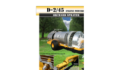 Air-O-Fan - Model D-2/45 - Orchard Diesel Engine Sprayers PARENT 	- Brochure