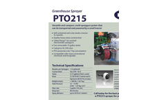  	ESS - Model GPS-5 - Hand-Held Agriculture Sprayer  - Brochure