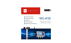Scarlet - Model WL-410/XB - Wireless Wind Alarm System - Brochure