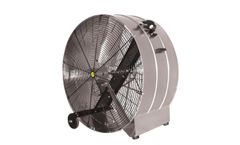 J&D Manufacturing - Galvanized Portable Drum Fan