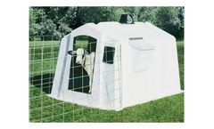 PolyDome - Model PD-1010 - Poly Square Big Foot Calf Nursery White
