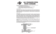 Coburn - All Stainless Steel Plate Cooler - Manual