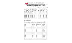 Asli - Model THV - Vertical & Horizontal Temperature Humidity Climatic Vibration Resistance Test Cabinets Brochure
