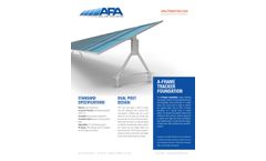 APA Solar - A-Frame Tracker - Brochure