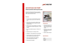 Multiurethanes - Model Impact 410 - Electric-Powered Polyurethane Injection Pump - Brochure