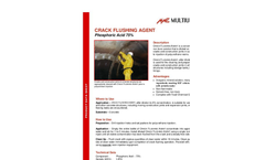 Multiurethanes - Crack Flushing Agent - Brochure
