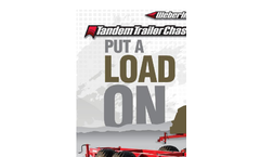 Weberlane Supertilt - Tandem Trailer Chassis - Brochure