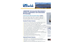 Bentek - Grounded Disconnect Combiners Brochure