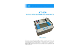 AGCOS - AT-100 - Multifunction Current Source for Geophysical EM Surveys Datasheet