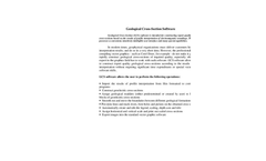 Geological Cross-Section (GCS) Software Datasheet