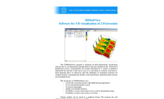 Z3DModView - Software for 3-D Visualization of 2-D Inversion Results Brochure