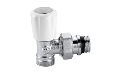 Caleffi - Model 338 Series - Convertible Radiator Valve Body (Angled)