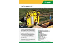 Oxbo - Model 940+ - Coffee Harvester -Brochure