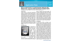 AP-M8001 Mercury Determination in Coastal Seawater, BCR-579, EPA Method 1631 (Performance Based Mode), using the CETAC QuickTrace™ M-8000 CVAFS - Application Note