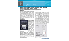 Mercury Determination in Rice Flour, SRM 1568a, using the CETAC QuickTrace™ M-8000 CVAFS - Application Note