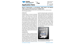 Mercury Determination in Groundwater, ERM®‐CA615, ISO Method 17852 using the CETAC QuickTrace™ M‐8000 CVAFS - Application Note
