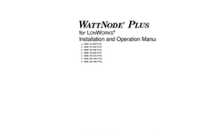 WattNode LonWorks - Power and Energy Meters Brochure