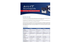 Model ACT-0750 Series - Split-Core Current Transformers Brochure
