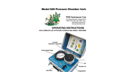  	PMS - Model 600 - Pressure Chamber Instrument - Manual