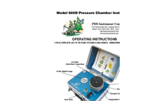 PMS - Model 600D - Pressure Chamber Instrument - Manual