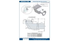 Stainless Steel Gutter Drain Converters Tech Datasheet
