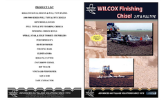 Wilcox - Finishing Chisel Plough - Brochure