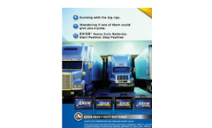 Exide - Performance Batteries - Brochure