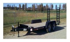 B&A Trailers - Model 720T8T - 8 Ton Low-Pro Equipment Trailer