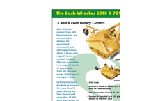 Bush-Whacker - Model SSM-72 - Brush Cutter Skid Steer Attachment - Brochure