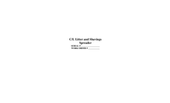 Chandler - Model C/L - Truck-Mount Litter and Shavings Spreader Brochure