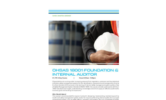 OHSAS 18001 Foundation and Internal Auditor - Tech sheet