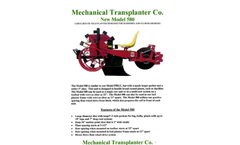 Model 580 - Bed Planter Unit Datasheet
