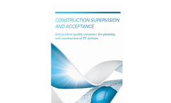 Construction Supervision and Acceptance  Services- Brochure