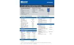 Maxwell - Model 2.7V 25F - Ultracapacitor Cell - Brochure