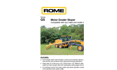 Model GS - Motor Grader Sloper Brochure