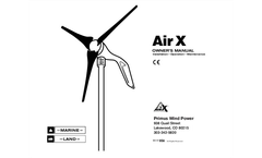 Primus - Model Air X - Marine Wind Turbine- Brochure