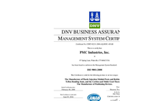 DNV BUSINESS ASSURANCE MANAGEMENT SYSTEM CERTIFICATE- Brochure