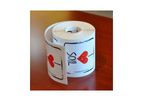 Heart Soil Stickers English - Roll of 250